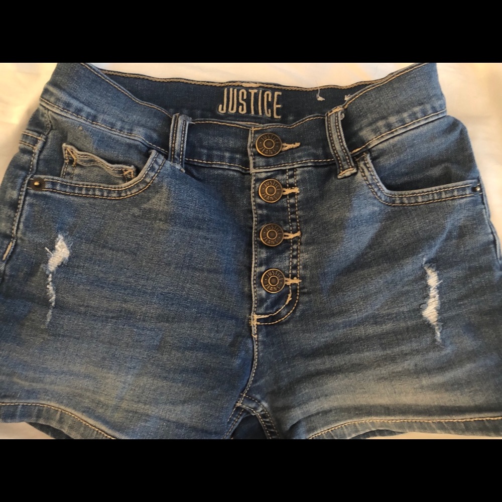 EUC Girls Justice denim shorts